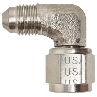 90 Deg Forged Female Swivel to Male Flare