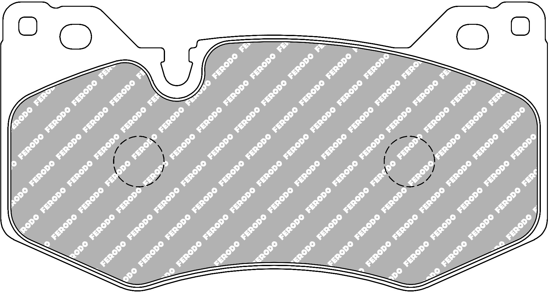 Ferodo DS2500 Front Brake Pad Set FCP905H – Made In Italy – Performance Compound