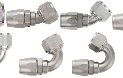 XRP Aluminum Non-Swivel Hose End (Super Nickel)