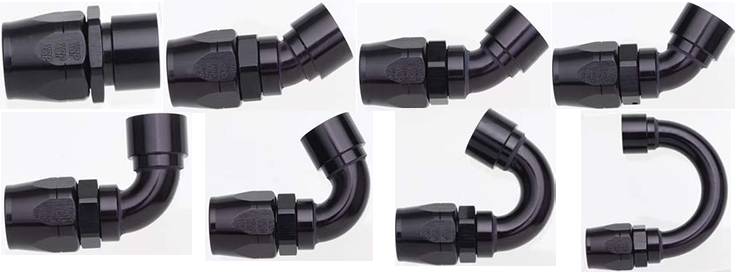 XRP Aluminum Non-Swivel Hose End (Clamshell)