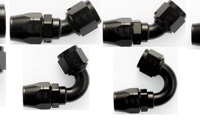 XRP Aluminum Non-Swivel Hose End (Black)