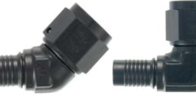 Black hose end forged