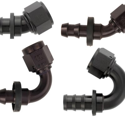 XRP Push On Hose End (Black)