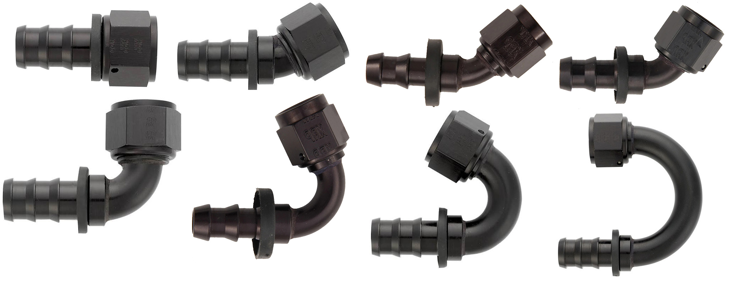 XRP Push On Hose End (Black)