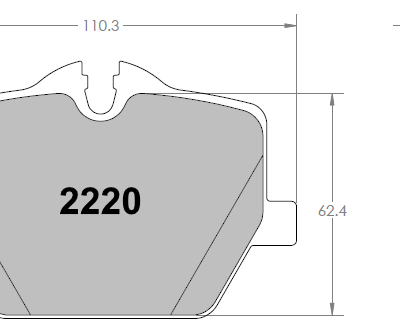 PFC 2220 brake pad