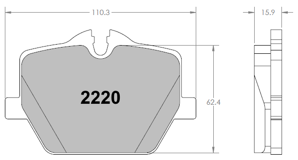 PFC 2220 brake pad